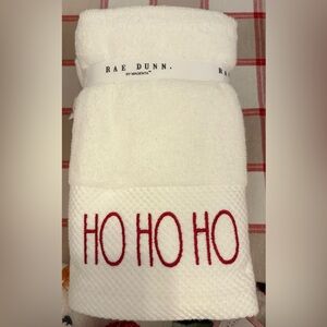 Rae Dunn Festive White and Red Towel Set